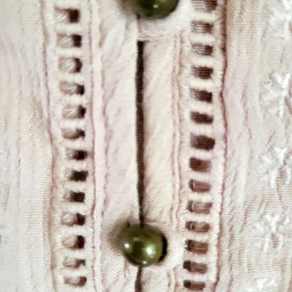 Maurice's Pink Short Sleeve Eyelet Blouse - Picture 3 of 5